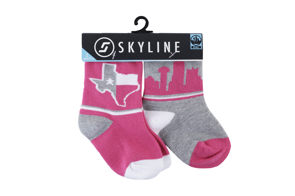 DAL MINIS | 2-PACK | PINK - Skyline Socks
 - 2