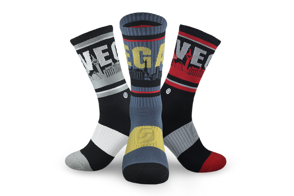 The Official Las Vegas Skyline Socks for UNLV Rebels Fans